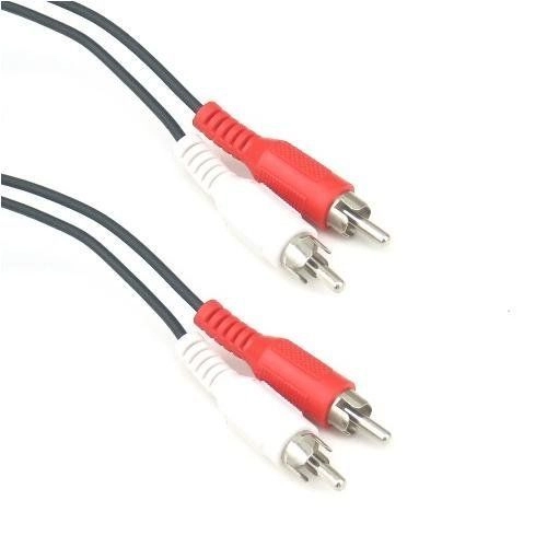 CABLE - RCA audio cable - RED WHITE - 8ft
