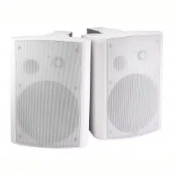 2-Way Active Wall Mount Speakers (Pair) - 25W - White