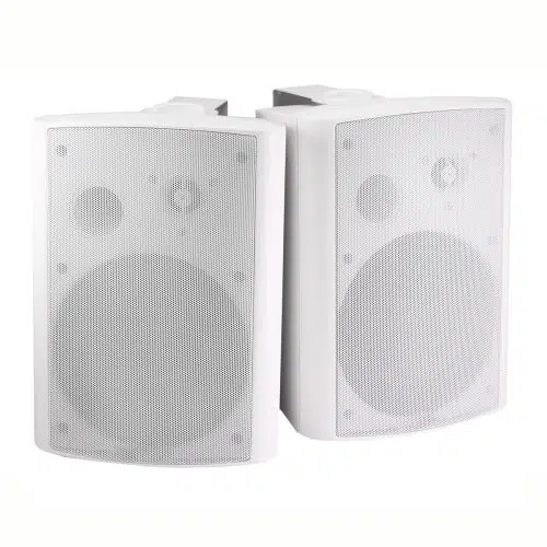 2-Way Active Wall Mount Speakers (Pair) - 25W - White
