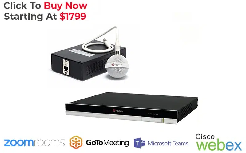 polycom soundstructure c8 + ceiling microphone PC audio system kit is perfect for Zoom Rooms, GoToMeeting, Microsoft Teams, Cisco Webex, and more