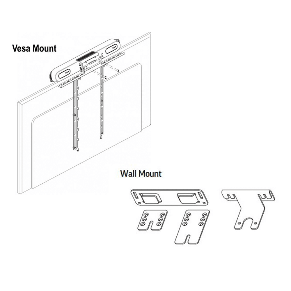 VESA & Wall Mounting Kit for Poly Studio X30: 2215-86512-001